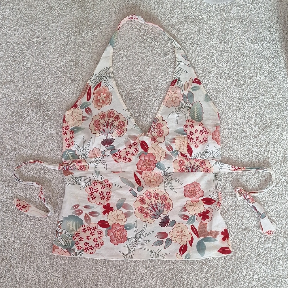 Floral Halter Top - Multicolor